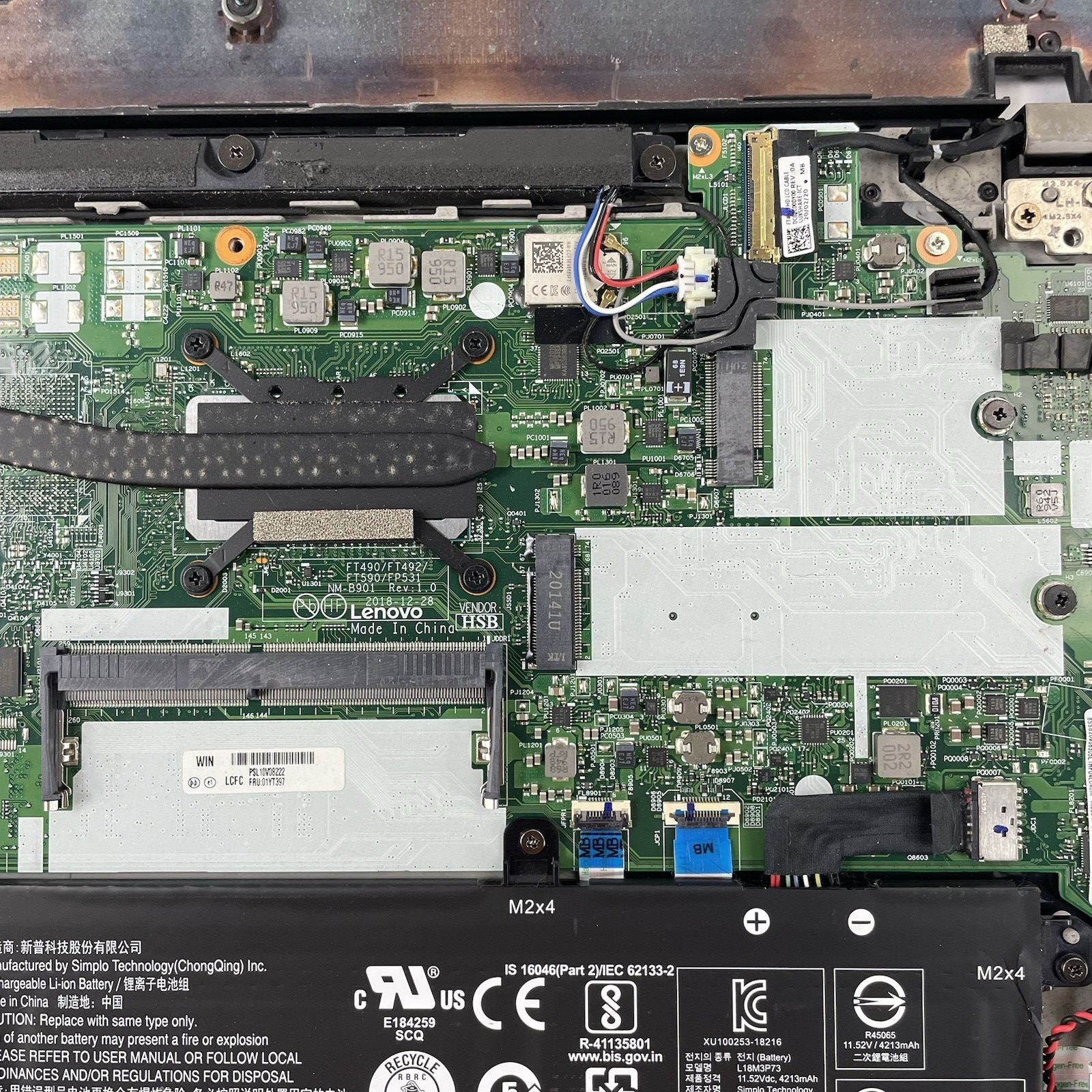 Lenovo ThinkPad T490 14" i5-8365U 1.60 GHz 8 GB RAN No SSD/OS/AC - Chipped Palm19
