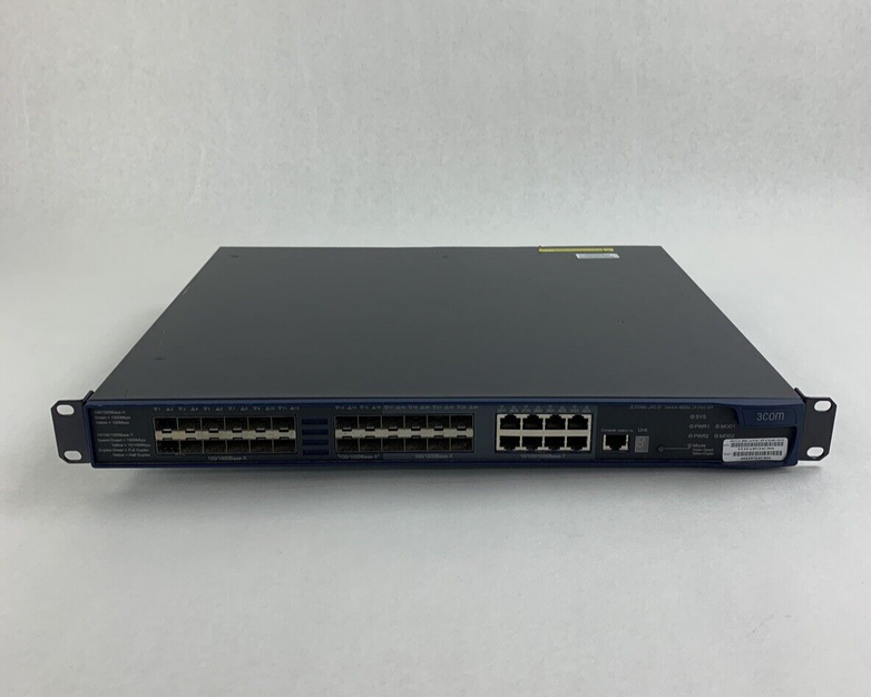 3COM 3CRS48G-24S-91 4800G 20-Port Gigabit Network Ethernet Switch Tested Reset