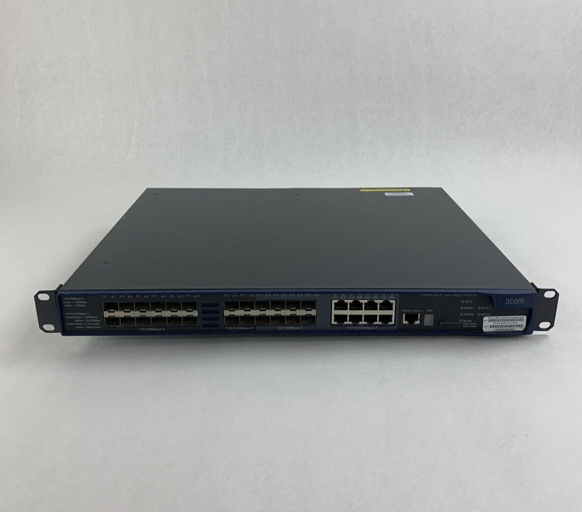 3COM 3CRS48G-24S-91 4800G 20-Port Gigabit Network Ethernet Switch Tested Reset