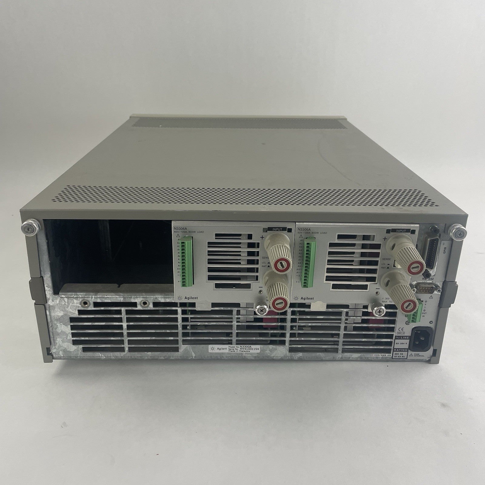 Agilent N3300A Electronic Load Mainframe 3x N3304A Module May Need Calibration5