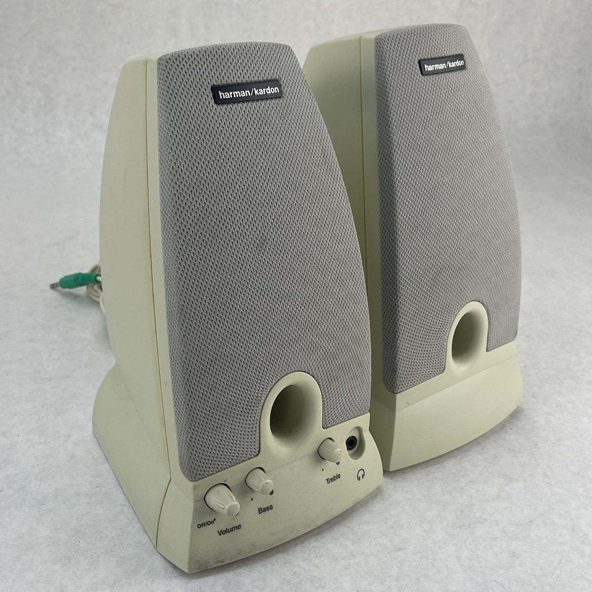 Harman Kardon HK195 Computer Speakers - Tested No Power Cord0