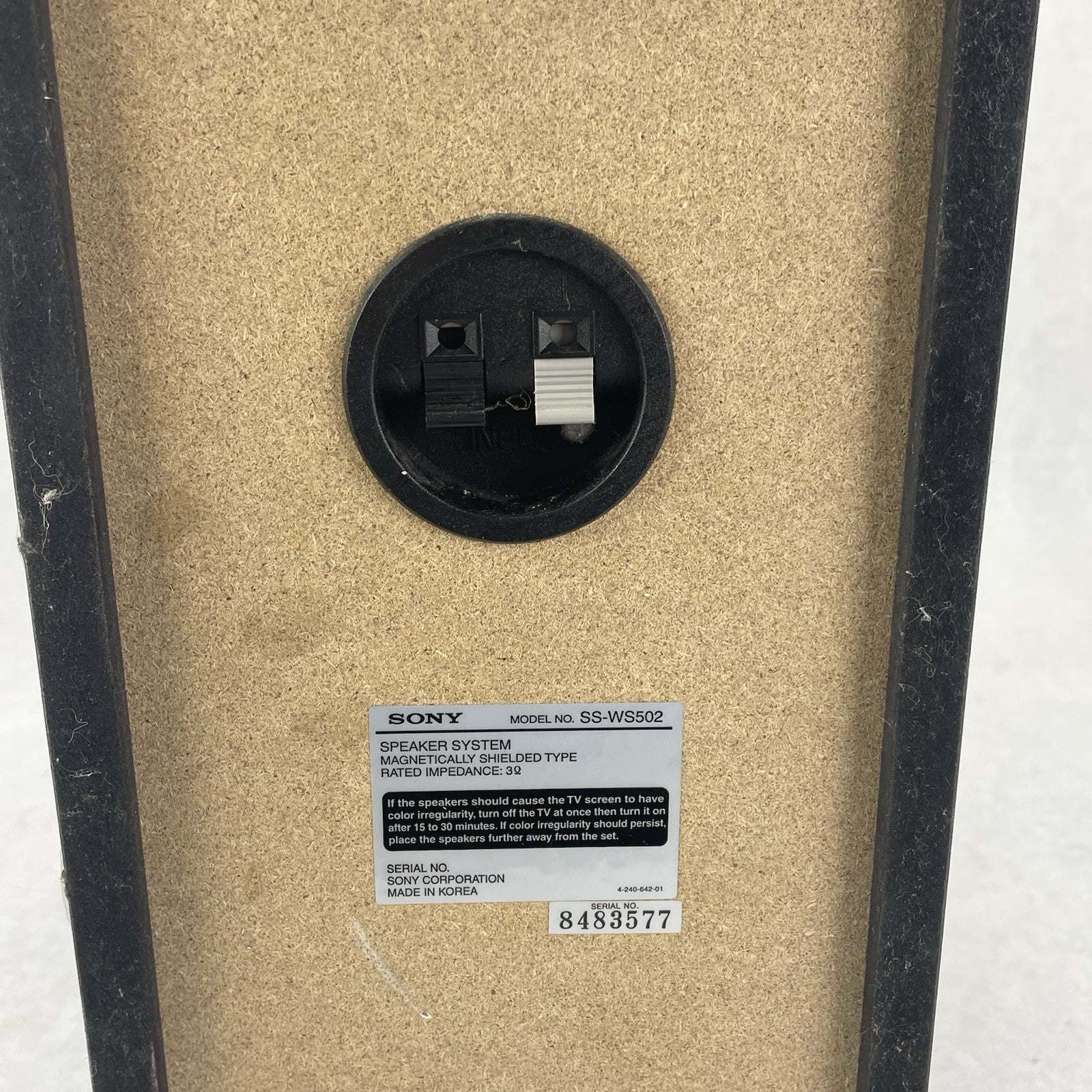 Sony SS-WS502 Bass Reflex Subwoofer4
