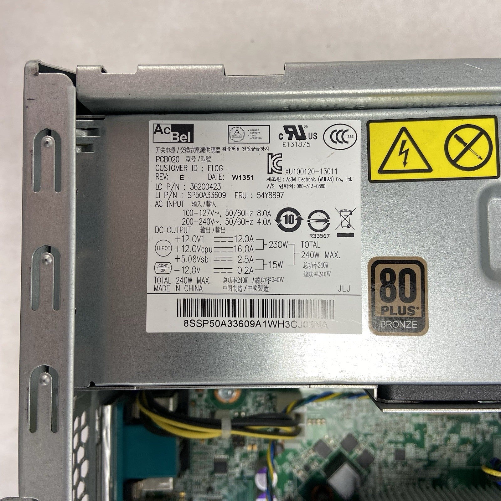 Lenovo ThinkCentre M93p DT Intel Core i5-4570 3.2GHz 4GB RAM No HDD No OS12