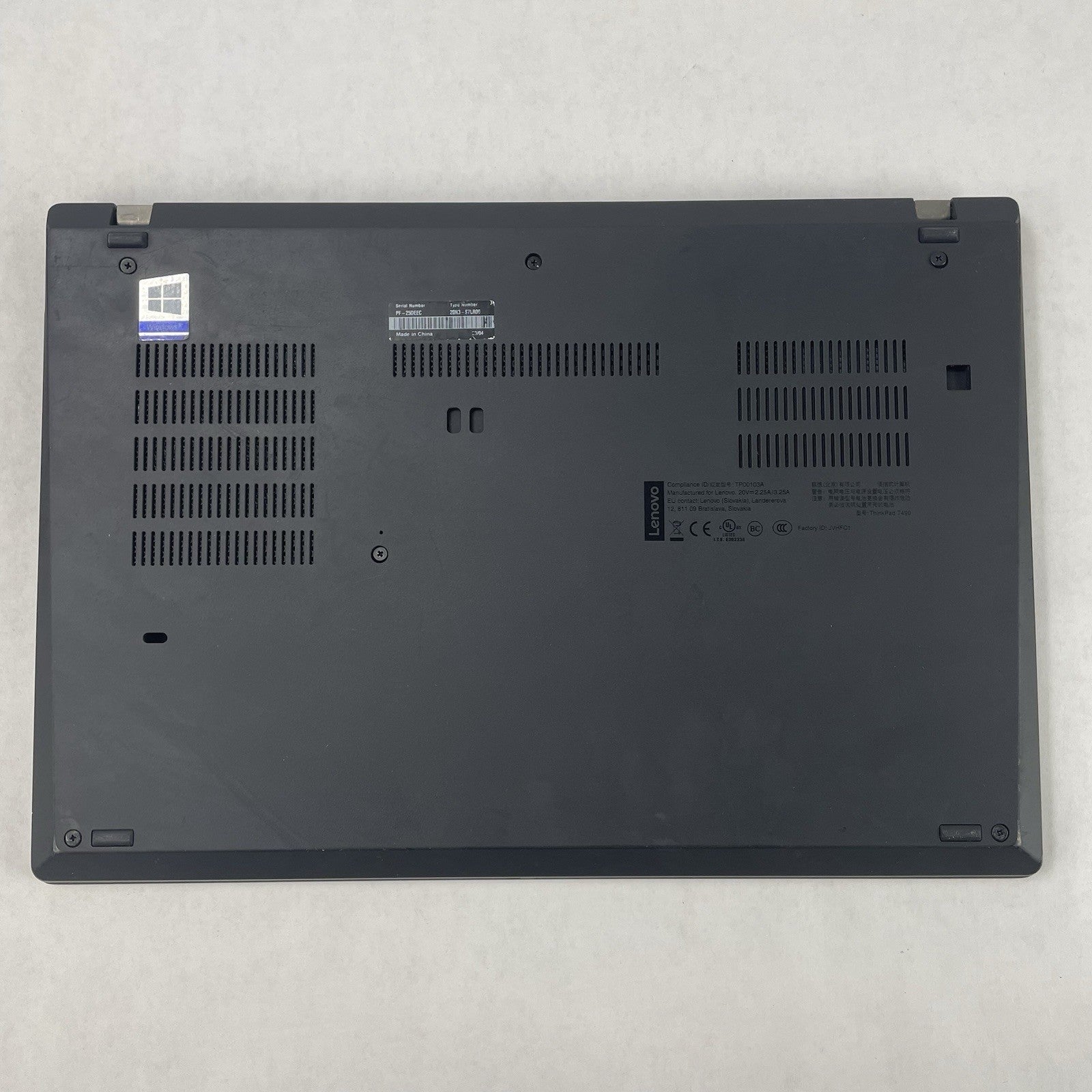 Lenovo ThinkPad T490 14" i5-8365U 1.60 GHz 8 GB RAM No SSD/OS/AC14