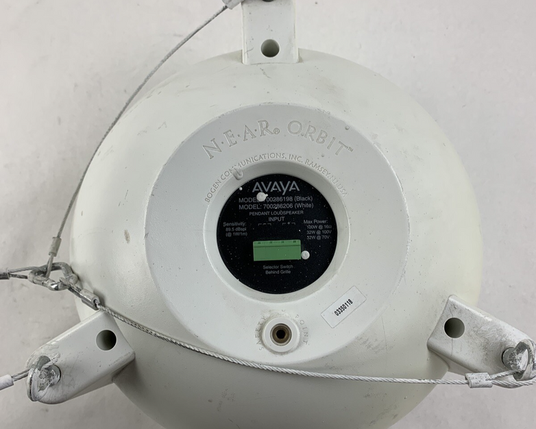 Bogen Avaya Orbit 700286206 Pendant Loud Speaker Ceiling Hanging 16-ohm Tested