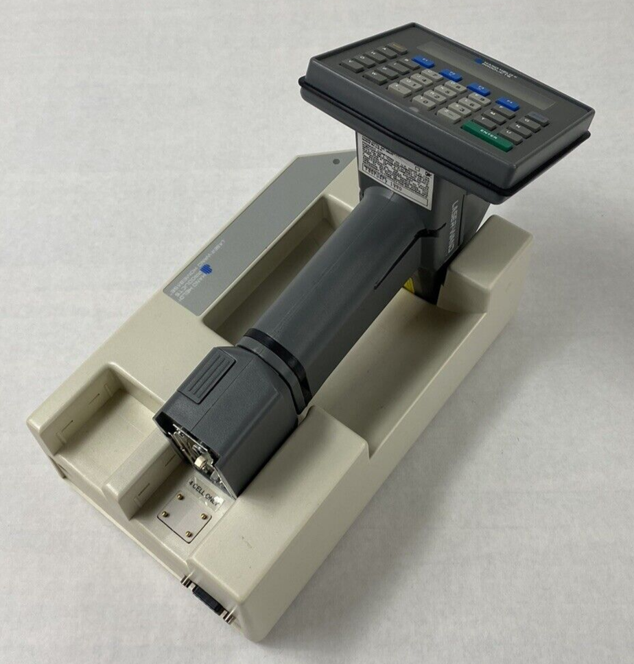 Hand Held Products Laser Wand Barcode Scanner and Cradle Untested w/ AC Adapter