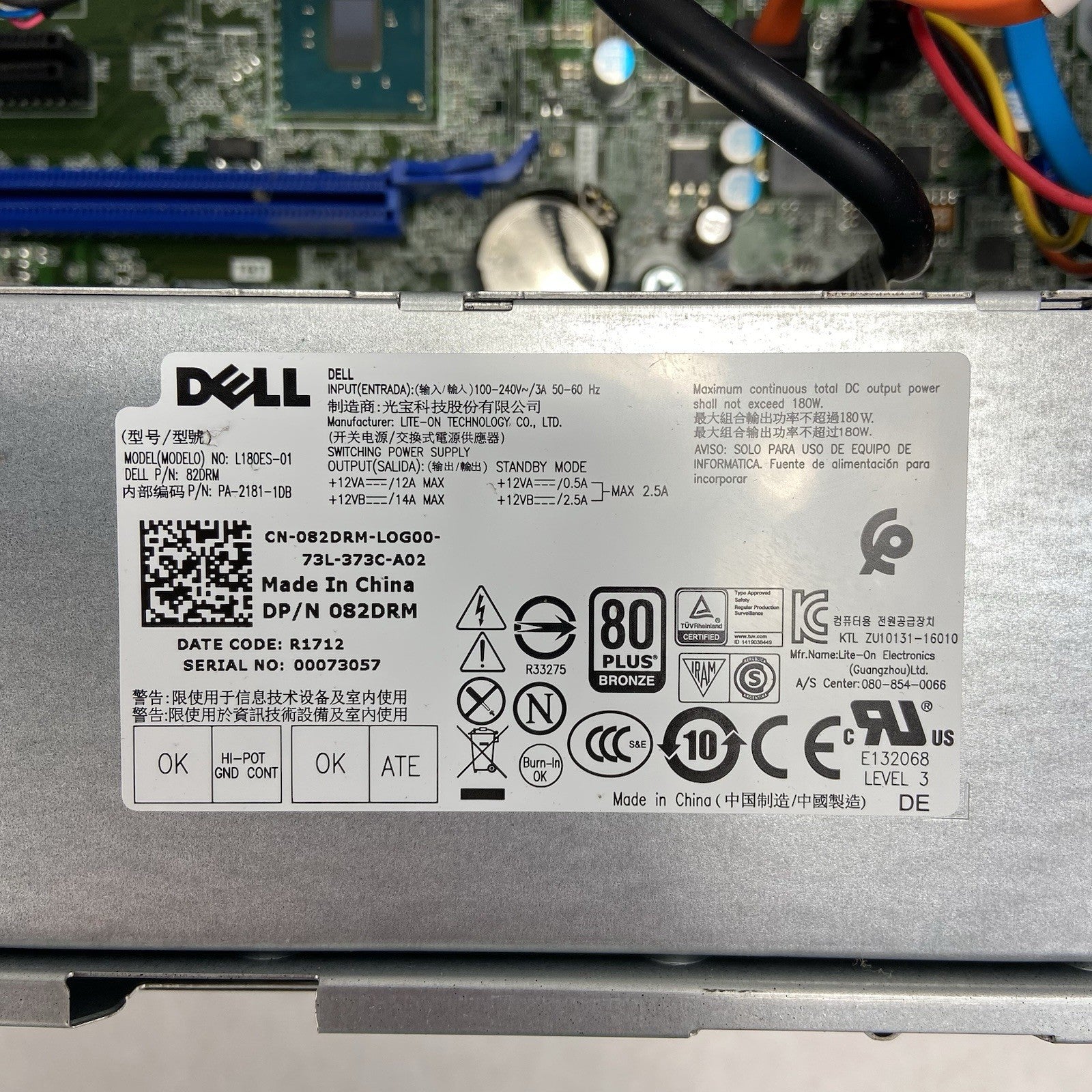 Dell Optiplex 5050 SFF Intel Core i7-7700 3.6GHz 8GB RAM No HDD No OS10