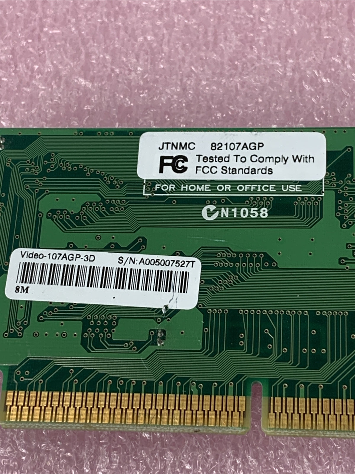 Jaton JTNMC VCTR82107AGP Video-107AGP-3D Trident 9880 8MB AGP Video PC VGA Card