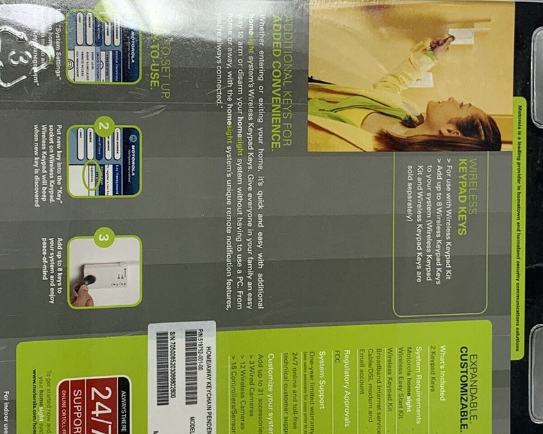 Motorola Homesight Wireless Keypad Keys HMSC7050