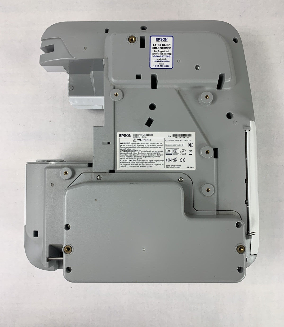 Epson H741A BrightLink 685Wi LCD Projector 2428 Lamp Hours - Missing Port Cover