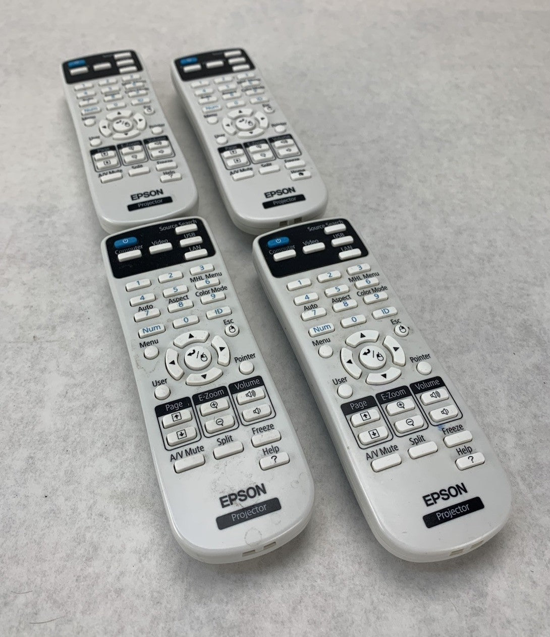 Epson 162636600 Remote Control For Epson PowerLite Projector (Lot of 4)0