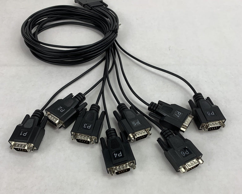 Digi 76000529 8pt DB9M DTE 232 Fan-Out Cable