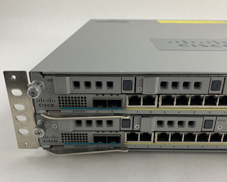 Cisco ASA 5585 8-Port GbE Firewall Security Appliance 2x 5580-X SSP-10 Mod Cards