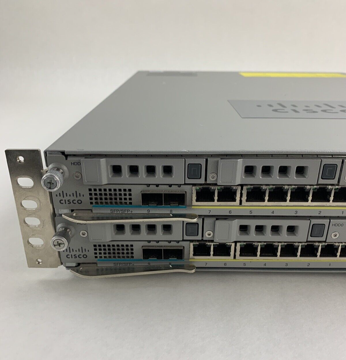 Cisco ASA 5585 8-Port GbE Firewall Security Appliance 2x 5580-X SSP-10 Mod Cards
