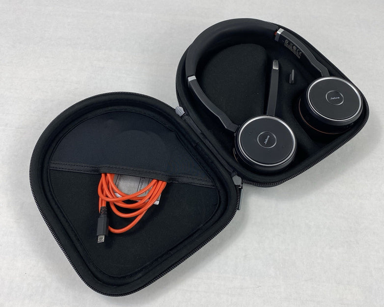 Jabra HSC040W Evolve 75 Wireless Bluetooth Headset with Case And Dongle Tested