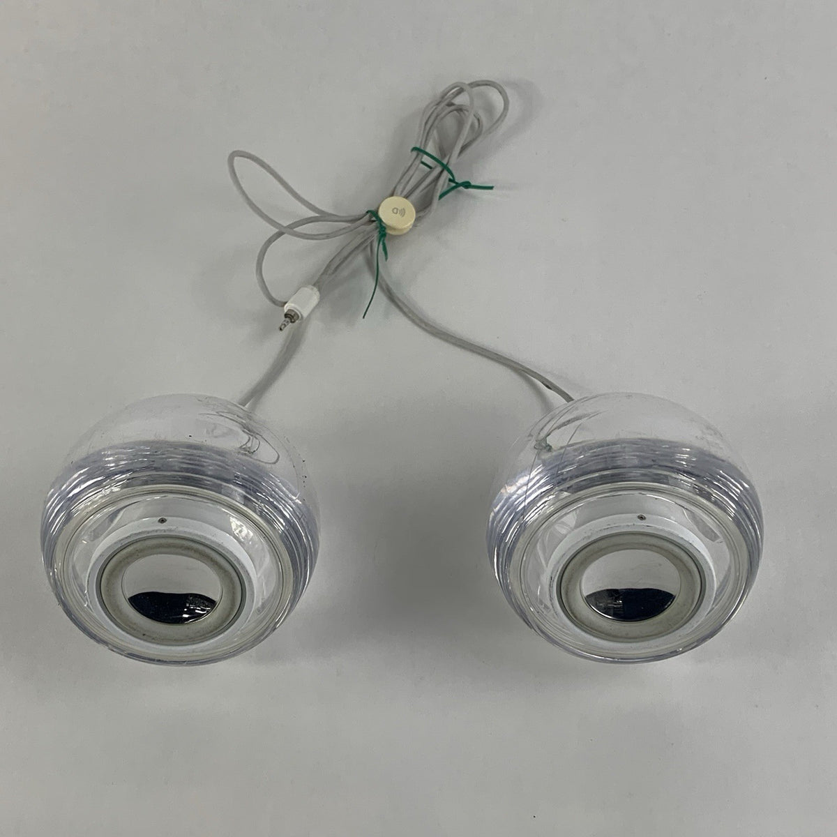 Vintage Apple 6531 Clear Sphere Pro Speakers - Untested2
