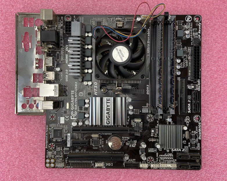 Gigabyte GA-78LMT-USB3 6.0 Motherboard AMD FX-6300 3.5GHz 4GB RAM w/IO Shield