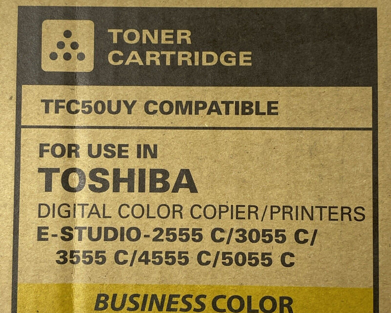 Katun TFC50UY Compatible Yellow Toner Cartridge For Toshiba E-Studio Printers