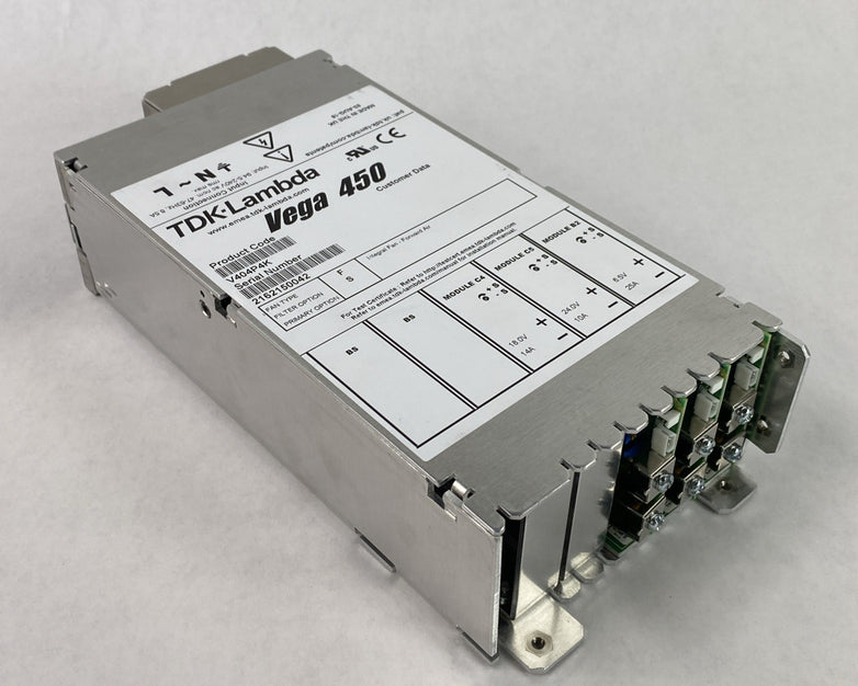 TDK-Lambda V404P4K Vega 450 450W Integral Fan Forward Air Power Supply 1010113