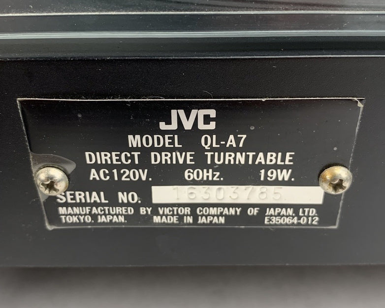 JVC QL-A7 Direct Drive Turntable - Tested