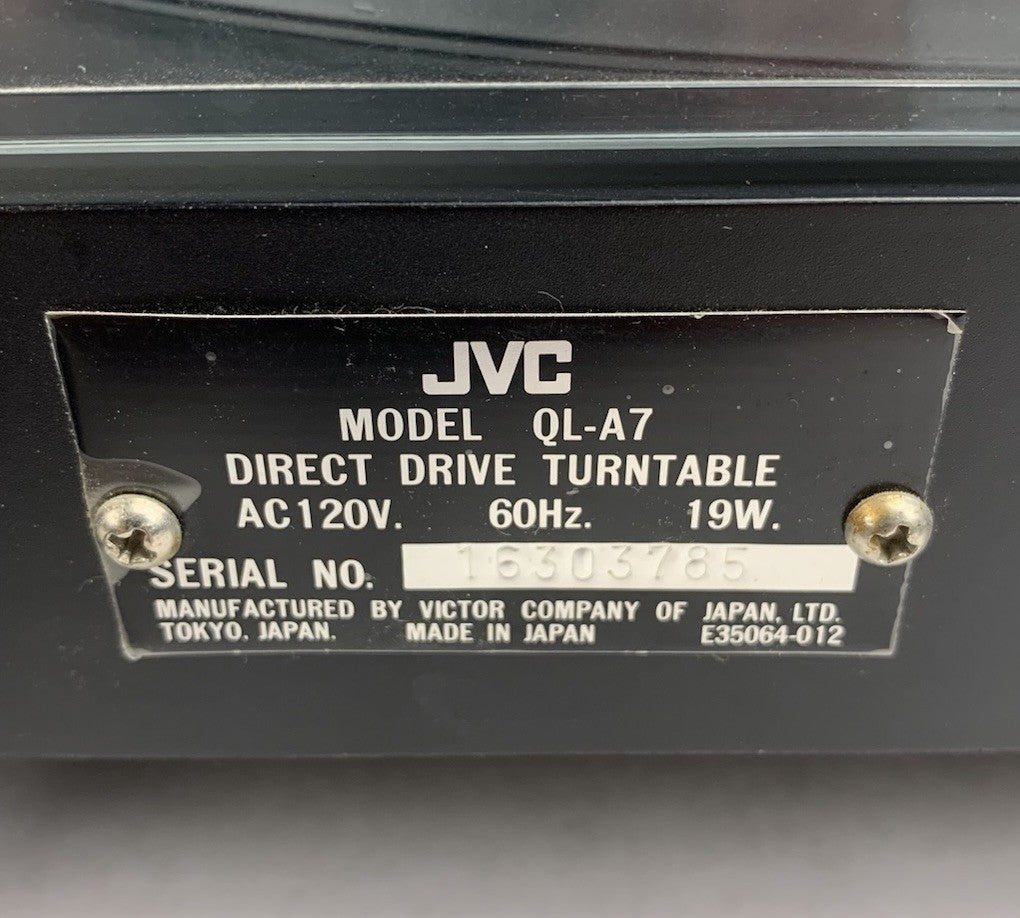 JVC QL-A7 Direct Drive Turntable - Tested