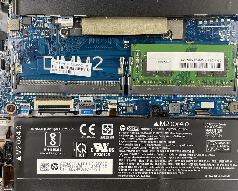 HP EliteBook 850 G8 15.6" i5-1145G7 2.60 GHz 8 GB RAM No SSD/OS/AC - Corner