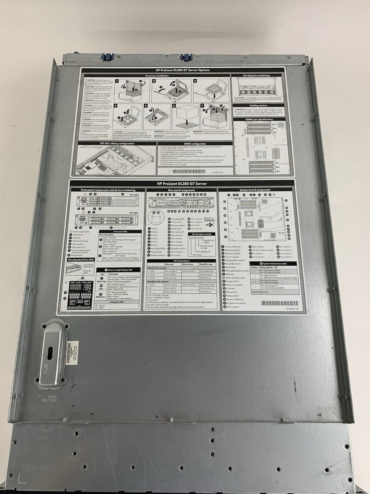 HP ProLiant DL380 Gen 7 Server 1x Intel Xeon E5620 2.4GHz 72GB RAM No HDD/OS18