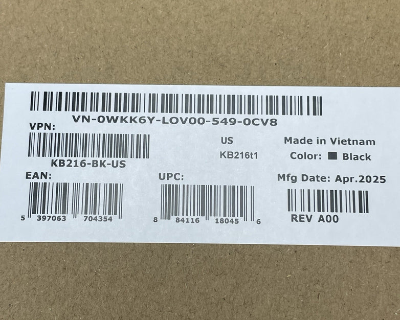 Dell KB216-BK-US Wired USB Keyboard Lot of 8