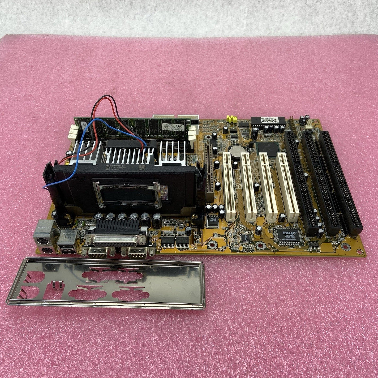 BioStar M6TBA Motherboard Intel Pentium III 450MHz 64MB RAM w/IO Shield4