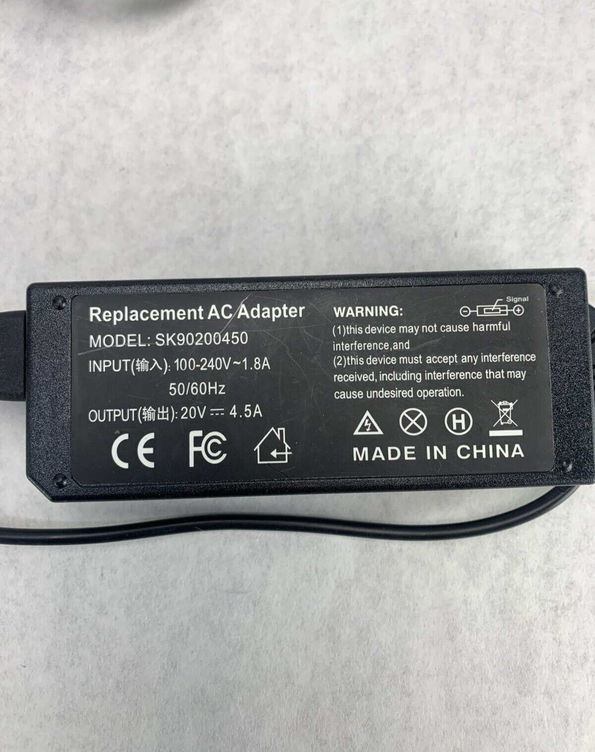 Mixed Lot of 4 Replacement AC Adapter SK90200450 SK90200325