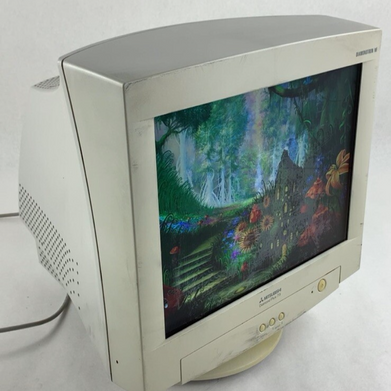 Mitsubishi Diamondtron Diamond Plus 73 CRT VGA Computer Monitor Retro Gaming