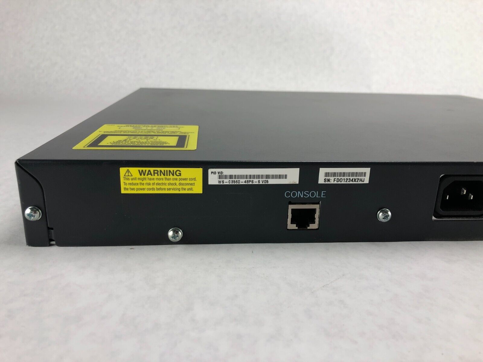 Cisco WS-C3560-48PS-S V05 48-Ports Layer 3 PoE Ethernet Switch