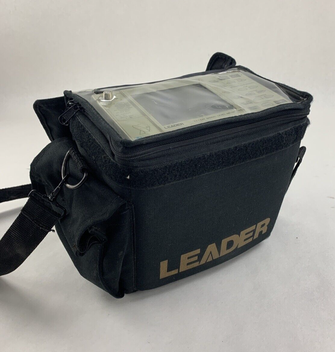 Leader 952 TV Satellite Signal Level Meter Powers On Screen Bleeding W/ Case