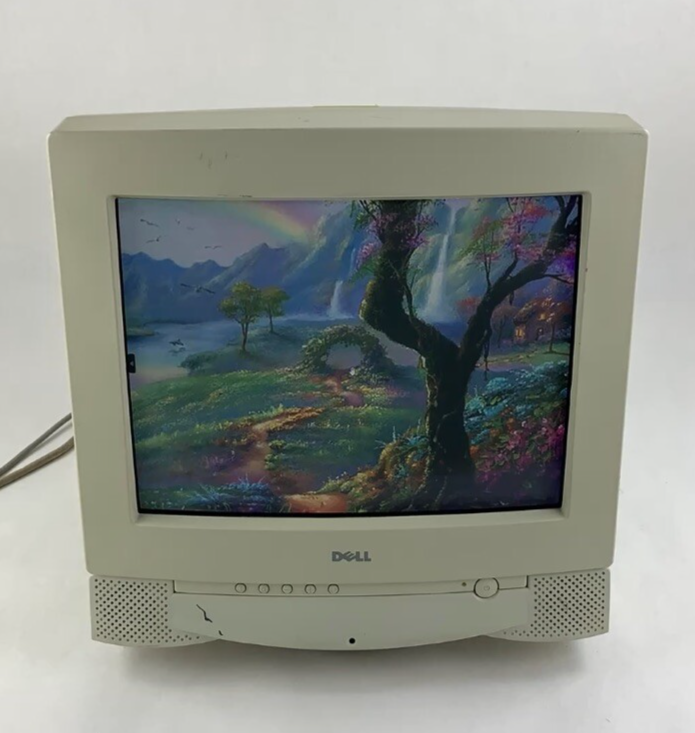 Dell M770mm 17" 1280x1024 CRT VGA Color Computer Monitor Retro Gaming Grade B