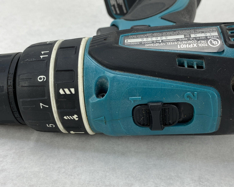 Makita XPH01 Cordless Hammer Driver Drill With Charger and Case - No Battery