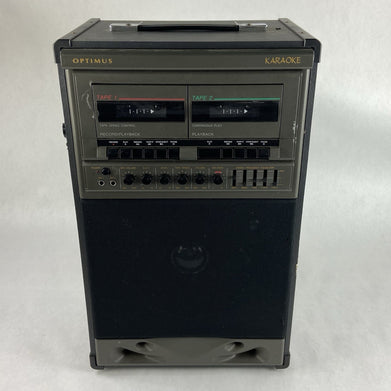 Optimus Stereo Dual-Cassette Karaoke Center - Parts or Repair