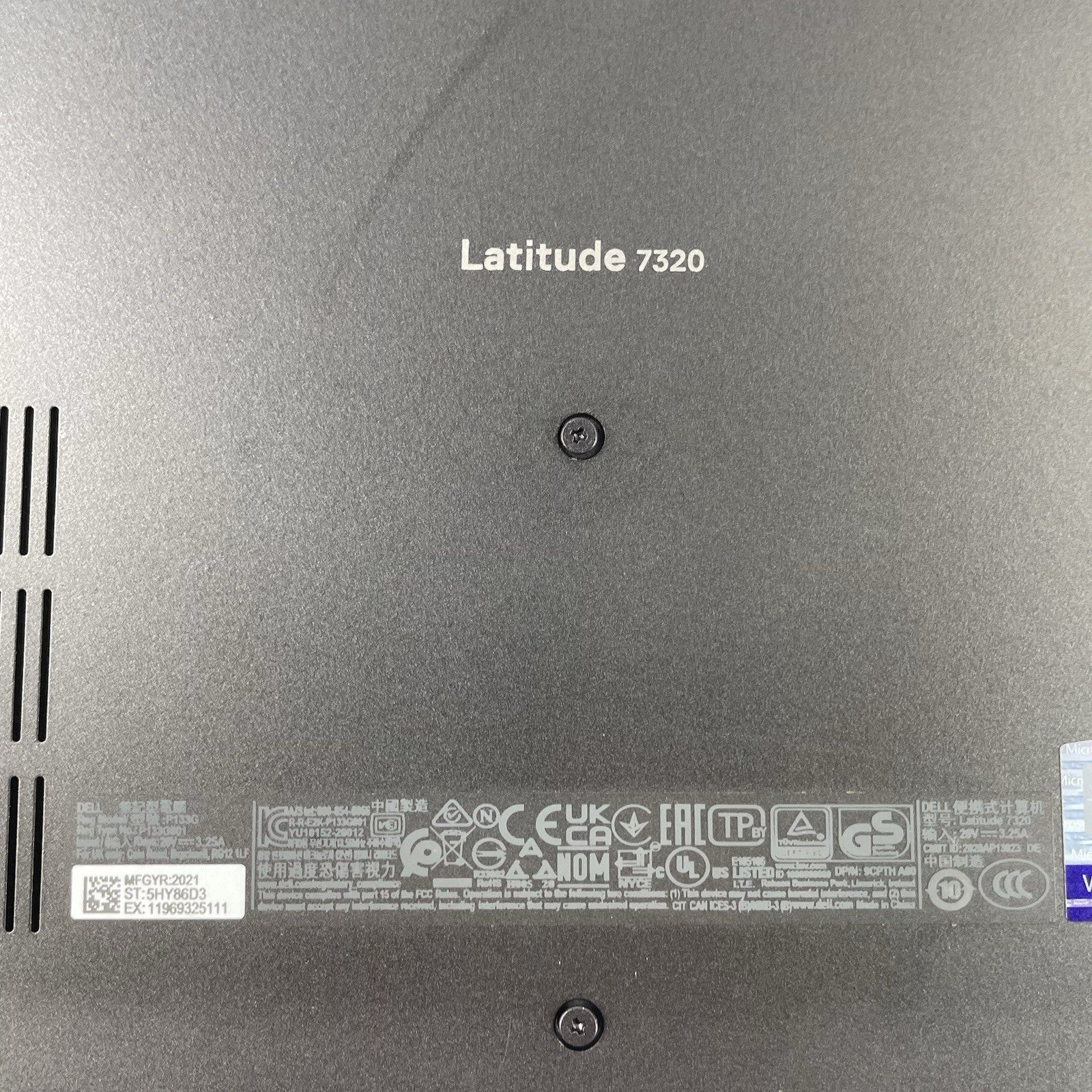 Dell Latitude 7320 13.3" i5-1145G7 2.60 GHz 16 GB RAM No SSD/OS/AC15