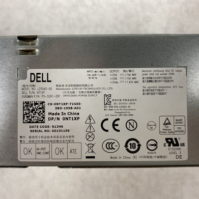 Dell 0NT1XP PSU power Supply for SFF 3020, 7020, and 9020