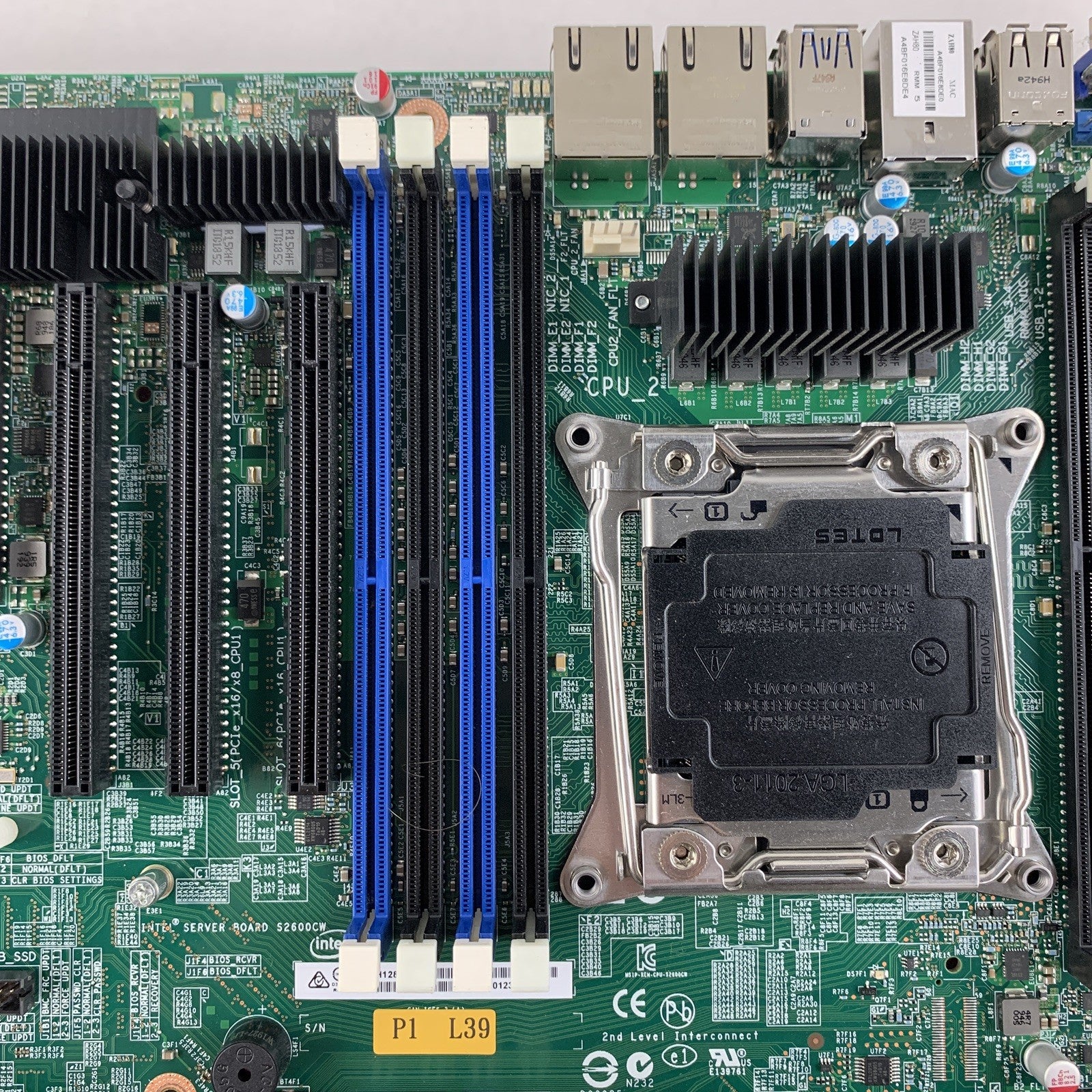 Intel S2600CW Motherboard H12883-273 1x Xeon E5-1620V4 3.5 GHz 32 GB Ram Tested