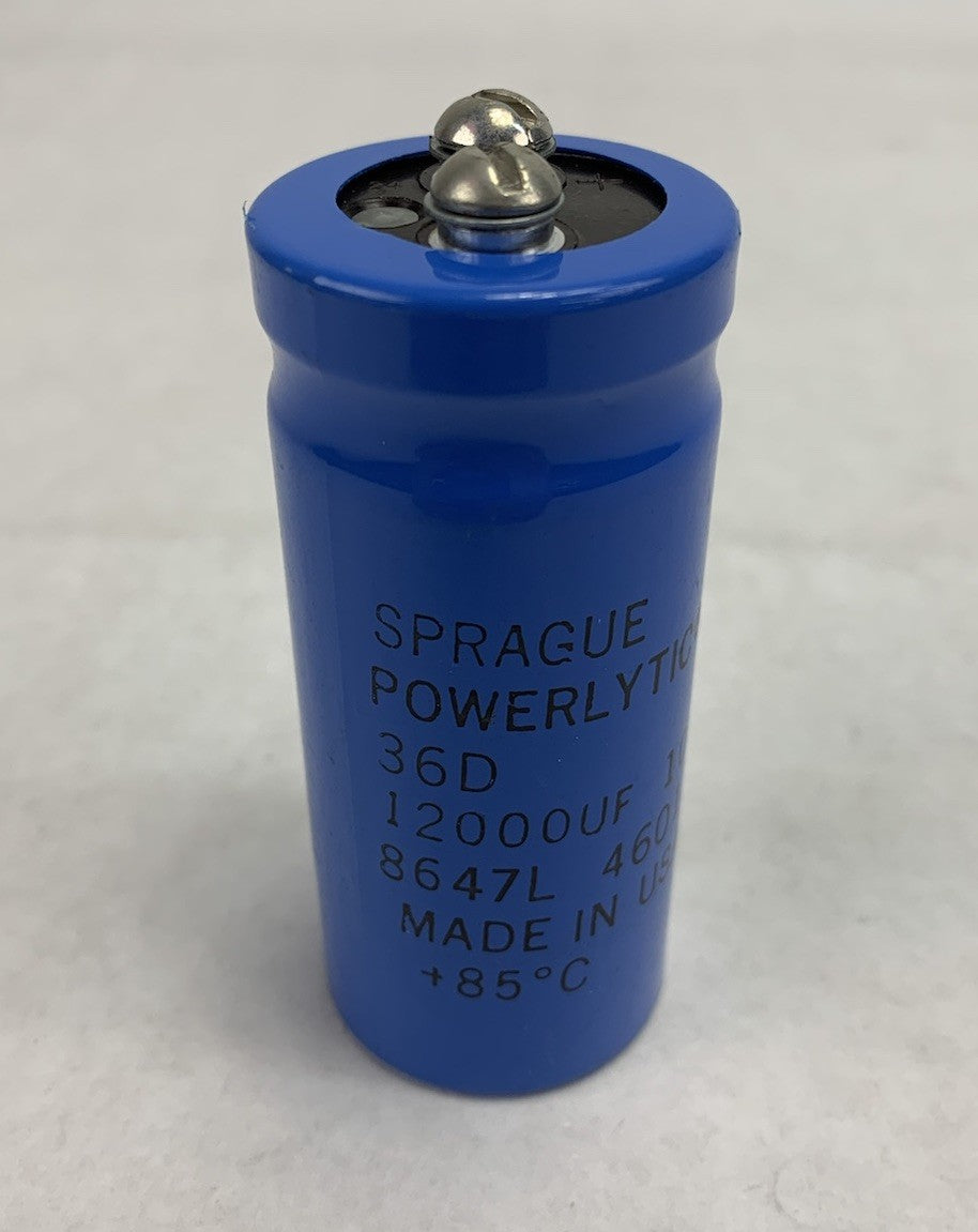 Sprague Powerlytic 36D 85°C 8647L 4601 12000uF 10VDC Capacitator