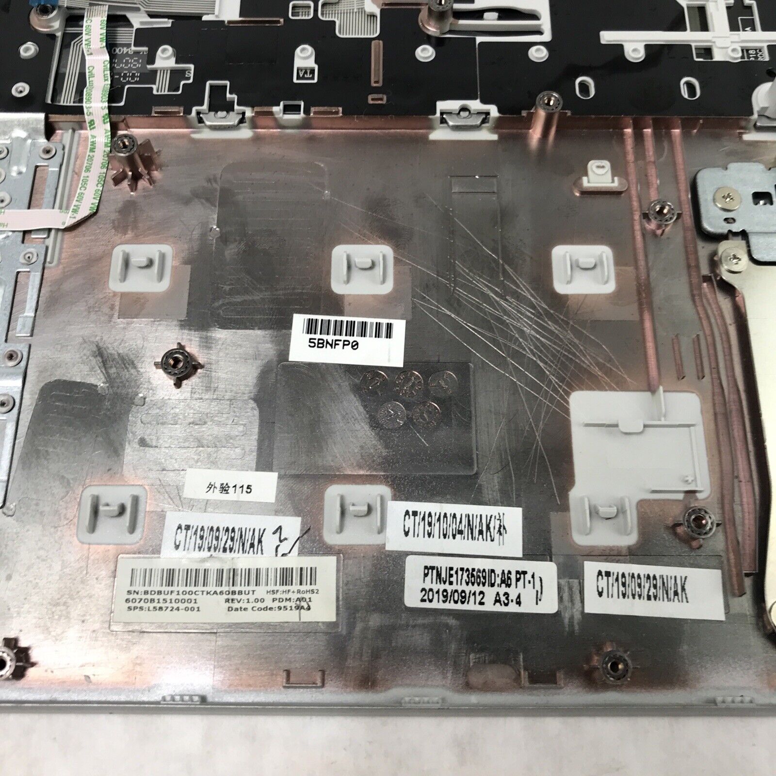 HP Probook 6565B Silver Keyboard Assembly