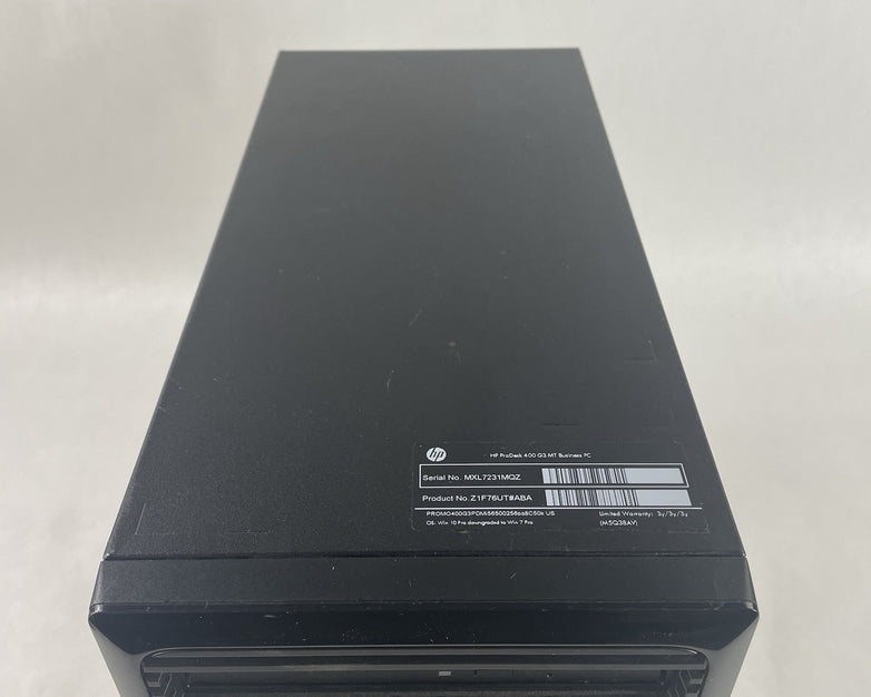 HP ProDesk 400 G3 MT i5-6500 3.20 GHz 8 GB RAM No OS/HDD