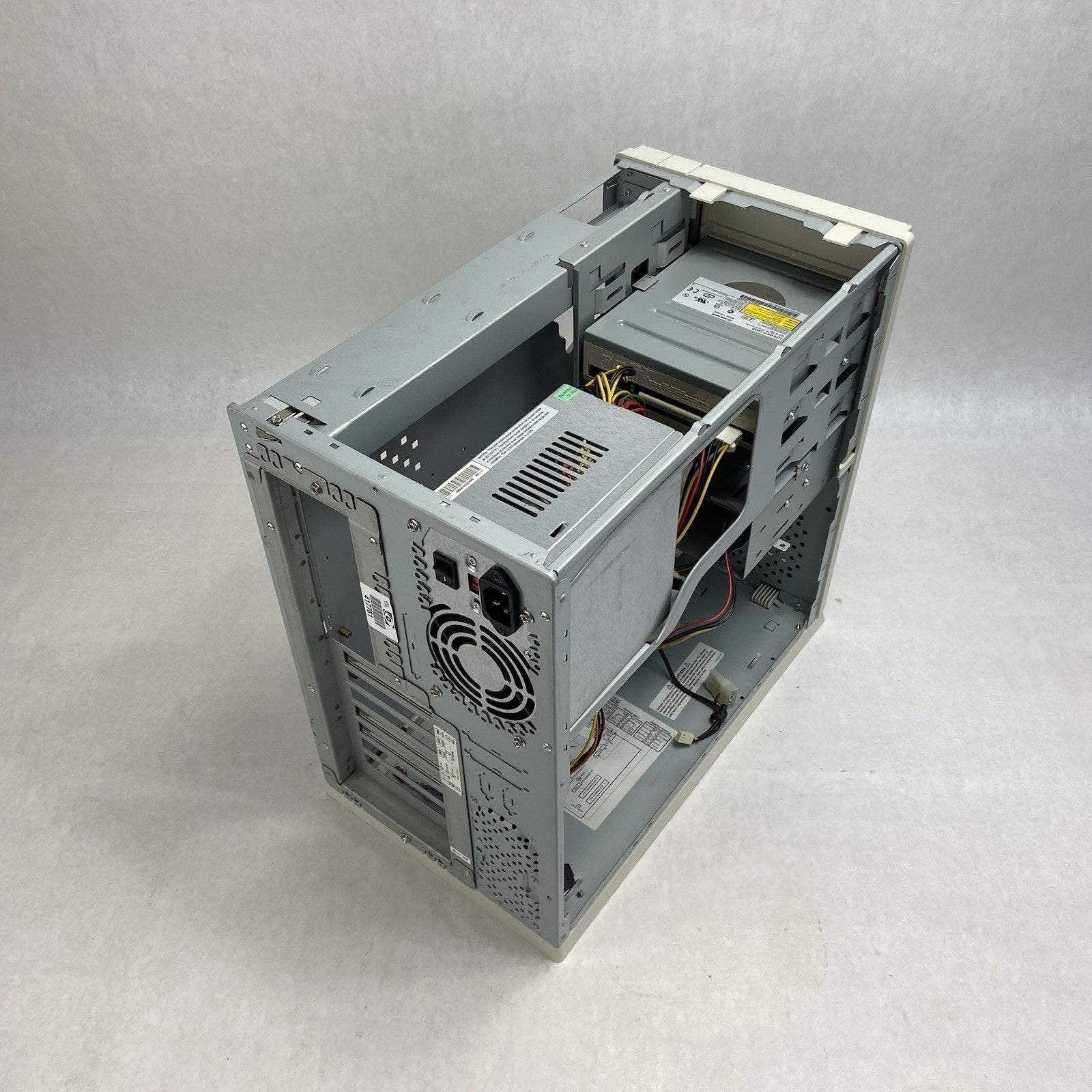 Vintage Inter-Tel Beige Mid Tower Computer Case AGI HP-P3507F5W 350W PSU8