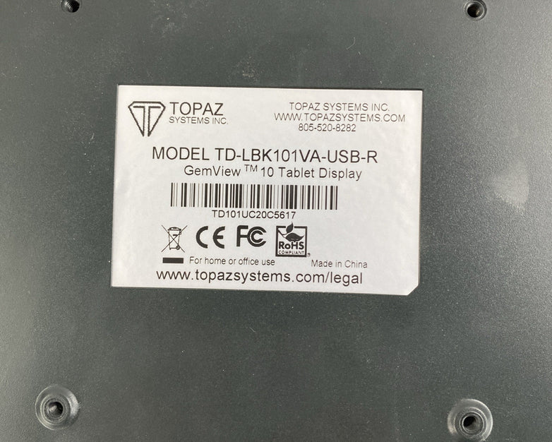 Topaz TD-LBK101VA-USB-R USB Signature Terminal