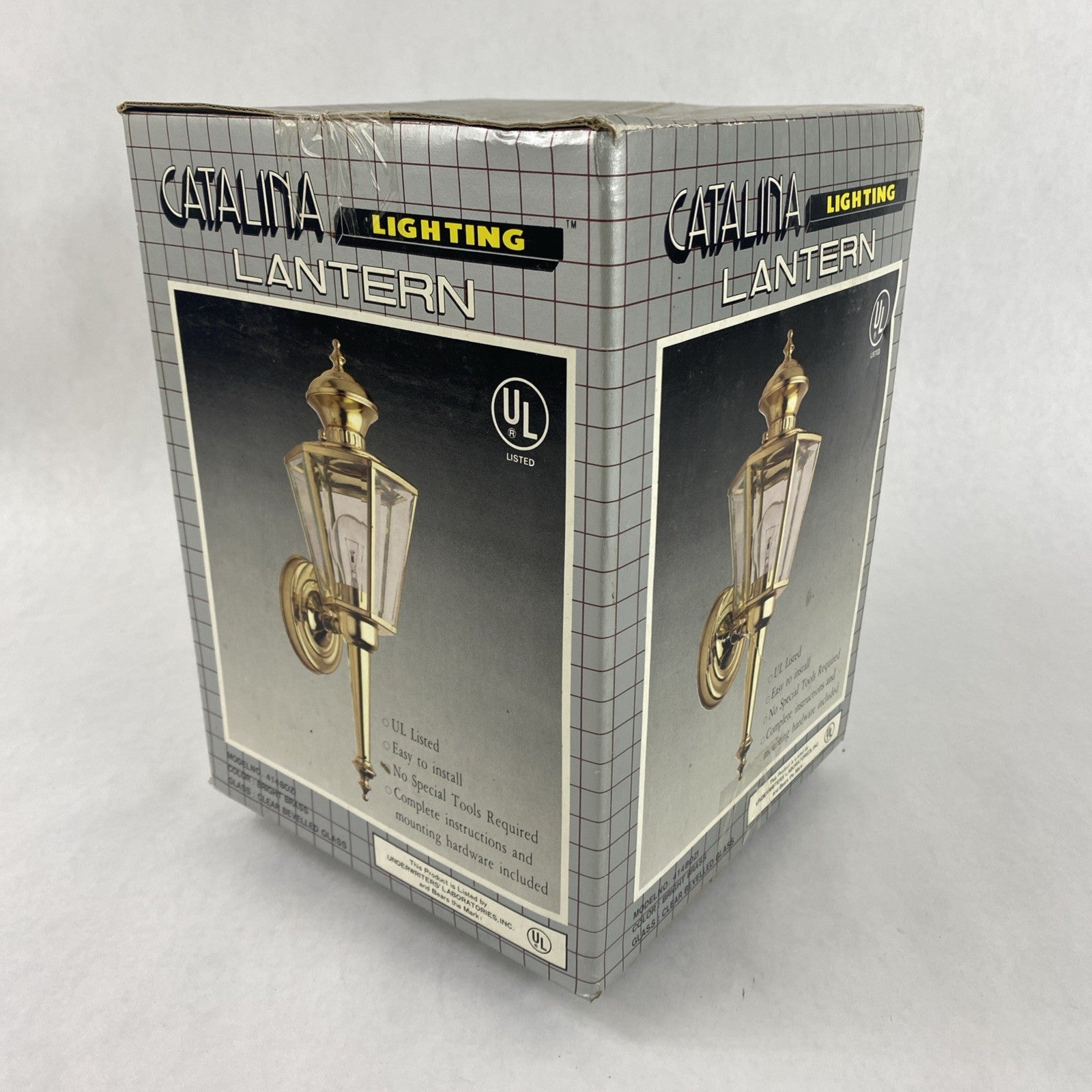 Catalina 414BOZI Lighting Lantern Bright Brass Color0