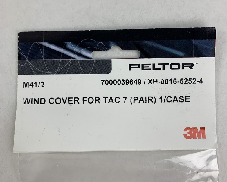 3M Peltor 341/2 XH-0016-5252-4 Wind Cover For Tac 7 Pair 700039649