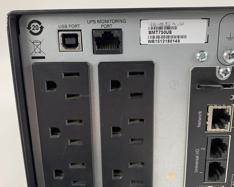 APC SMT750US Smart-UPS 750 Tower UPS No Batteries Tested