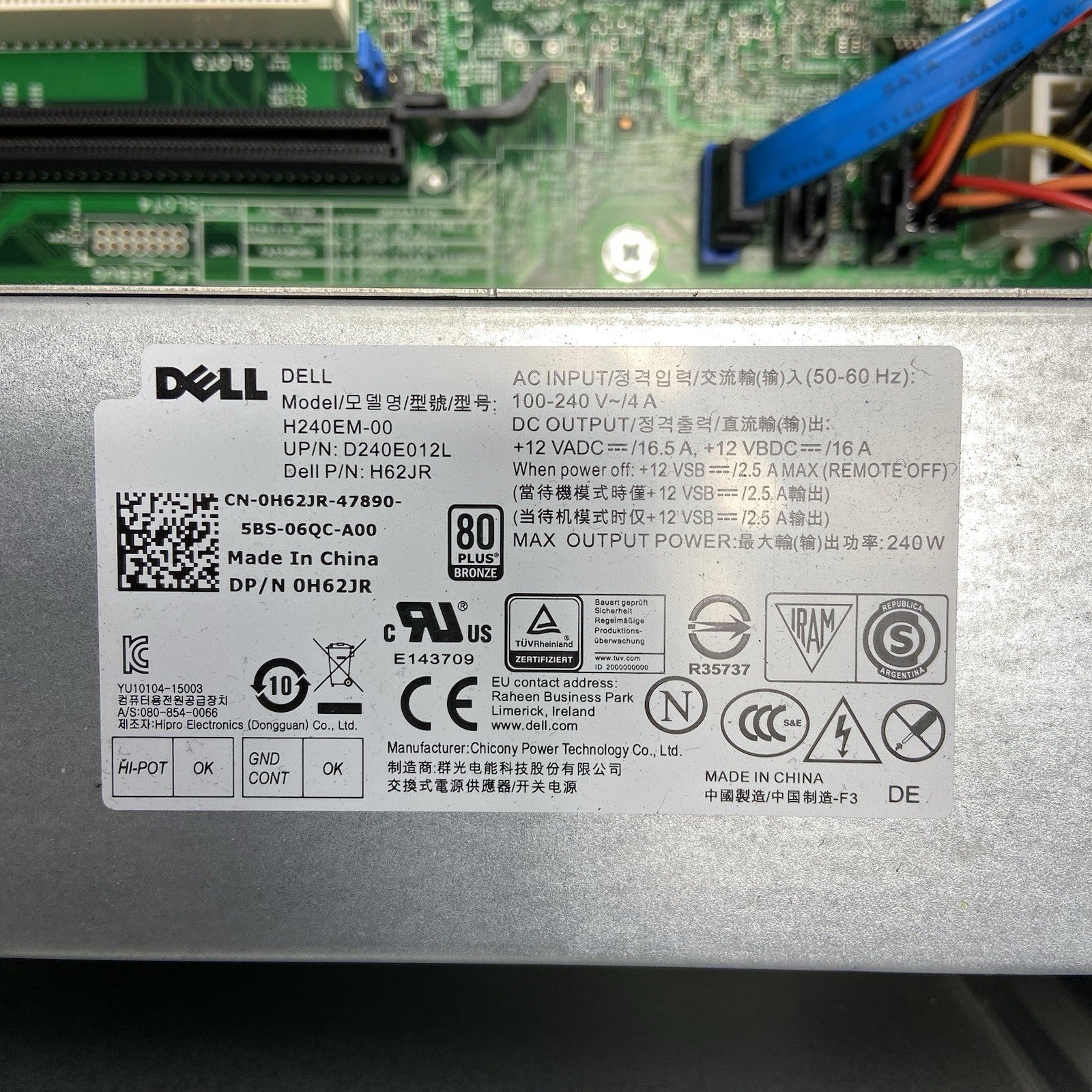 Dell Optiplex 7040 MT Intel Core i7-6700 3.4GHz 8GB RAM No HDD No OS10