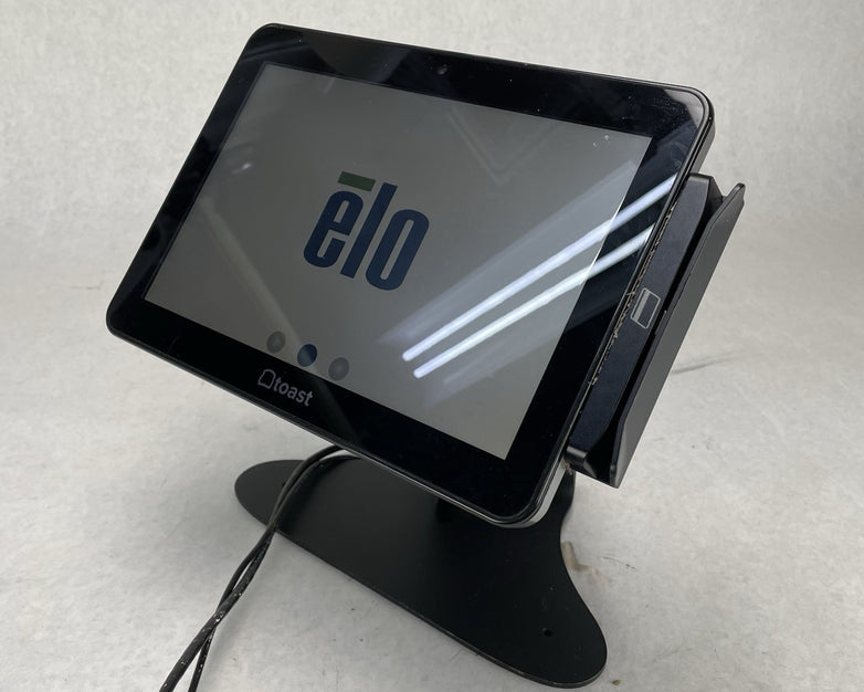 Toast POS Monitor Terminal ESY w/Stand MSM8960 and Card Reader Power Tested