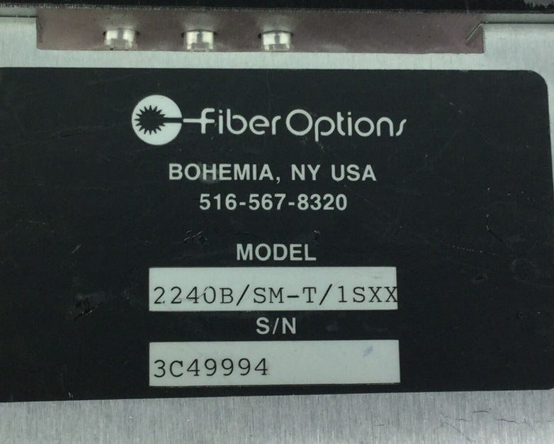 Fiber Options Fiber Optic TX 2240B/SM-T/1SXX   Untested